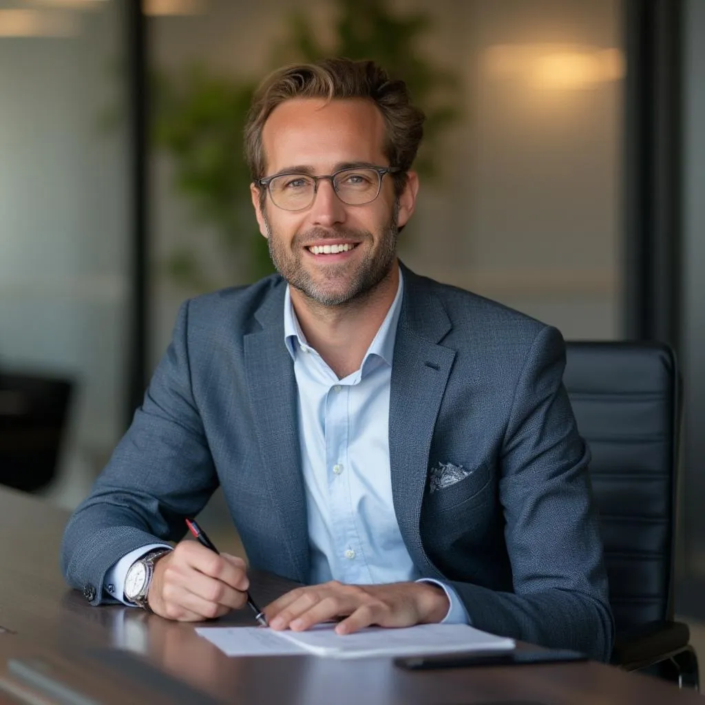 Marcus Weber, Senior Consultant bei ConsultExpert, im modernen Besprechungsraum